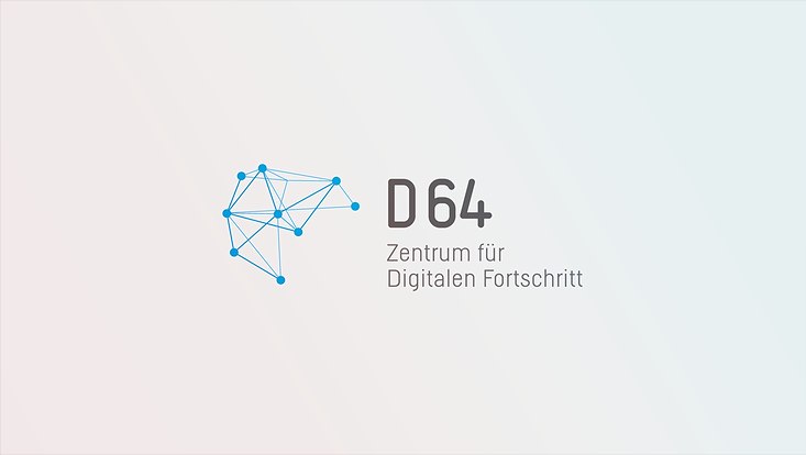 Logoschriftzug mit vernetzer Fläche in hellem Blau