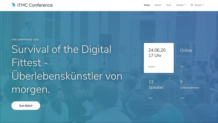 Screenshot ITMC Conference 2020