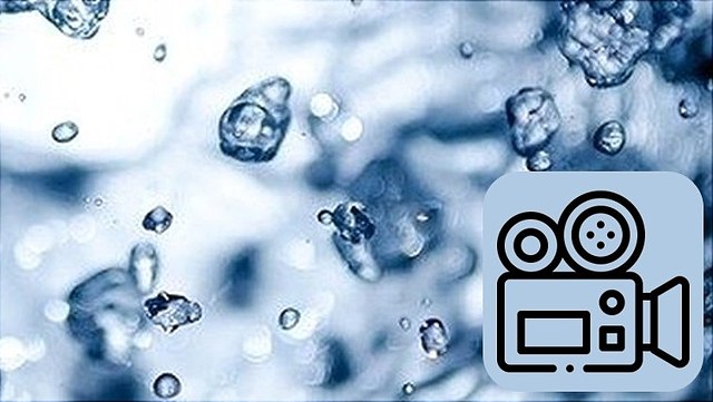 topics-structuraldynamics-teaser Hintergrund mit Wasserspritzern, Kamera-Icon im Vordergrund