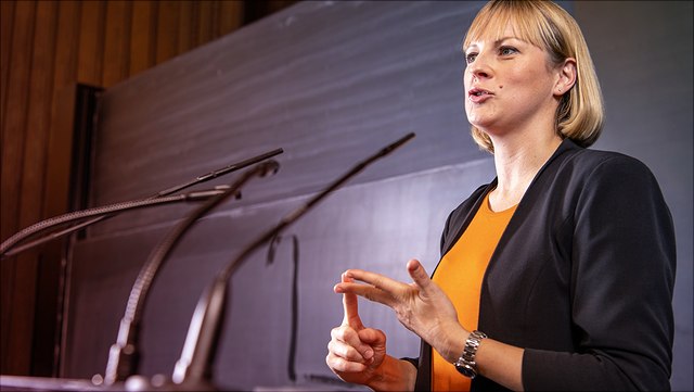 Dozentin am Dozierende Dozentin am Pult