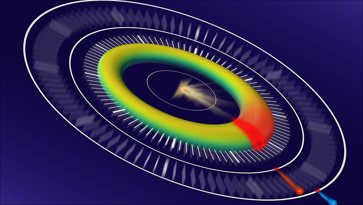 Artistic depiction of the experiment.