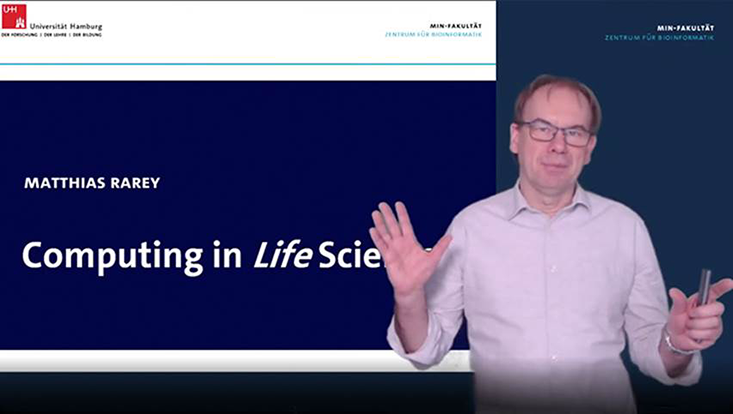 Die Präsentation des Bachelorstudiengangs Computing in Science auf der digitalen Plattform des Unitags.