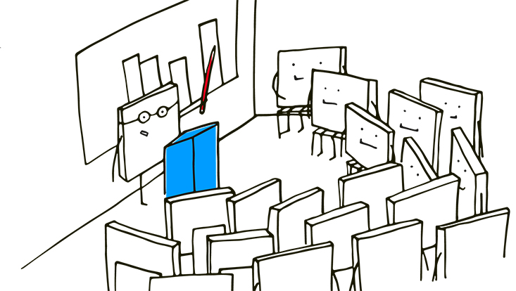 Icon showing a presentation