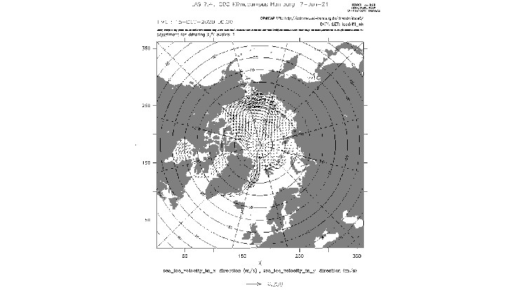 sea-ice velocity (drift) data set v4.1 from NSIDC, DEC 2020