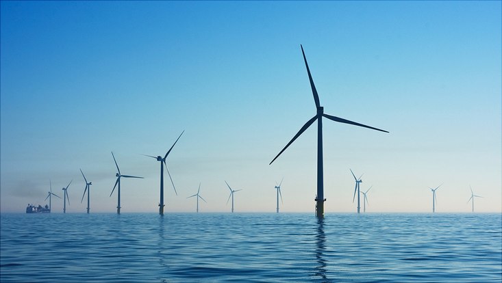 Windturbines in Ocean
