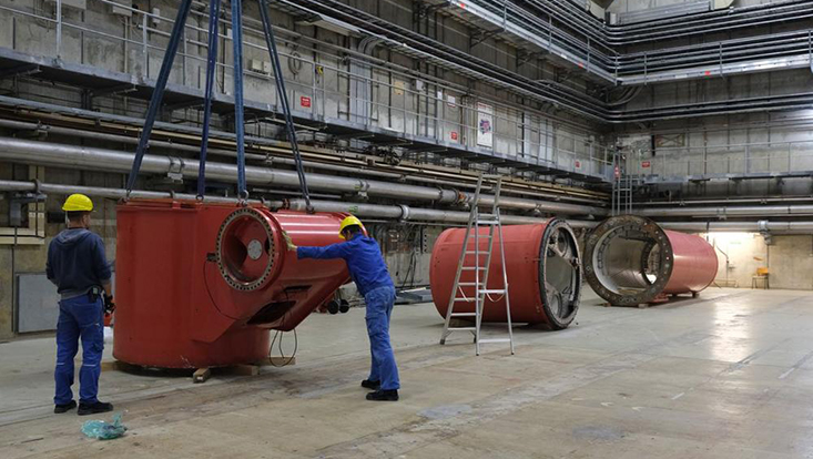First components for babyIAXO arrive at DESY.