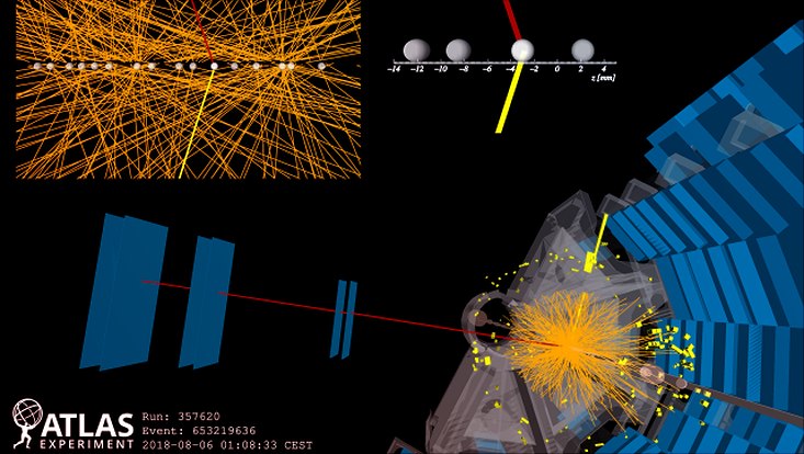 Photon collision event in the ATLAS detector.