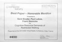 VR 2015 Best Paper Award