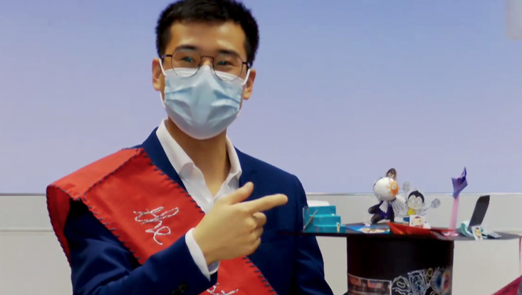 Quiyun Ma after his PhD defense