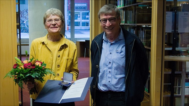 Heinke Schlünzen und Clemens Simmer nach der Preisverleihung