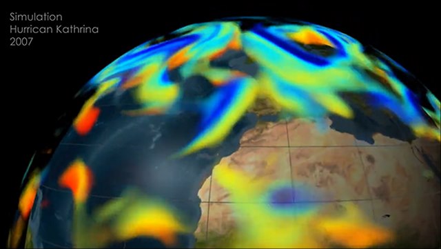 Forscher*innen vor einer Klimakarte