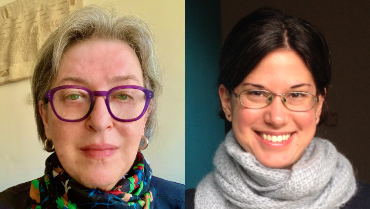 The Beate Naroska Guest Professorship Laureates of 2021, Halina Abramowicz (left) and Emanuela Dimastrogiovanni (right)