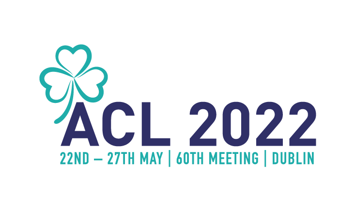 Logo of the ACL 2022 conference in Dublin