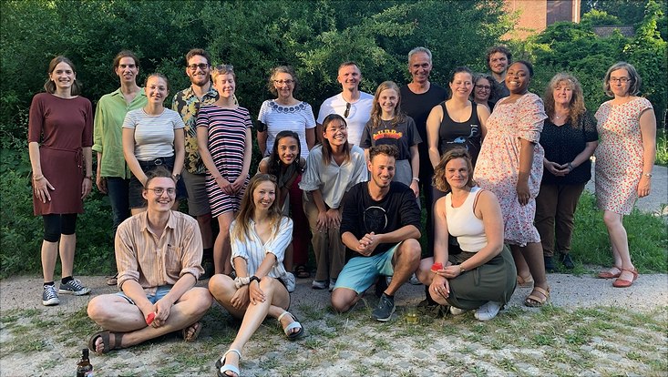 Gruppenfoto vom Sommergrillen.