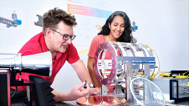 Researchers at a laboratory