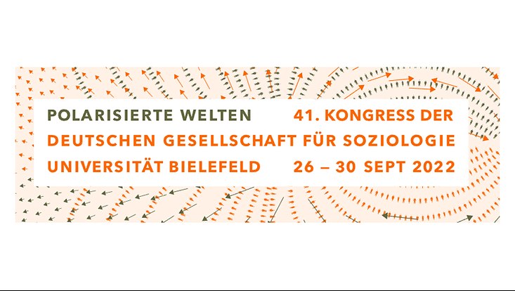 Titel des 41. Kongress der DGS vor orangenen und grünen Pfeilen