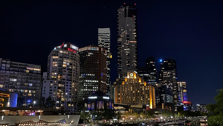 Melbourne by night