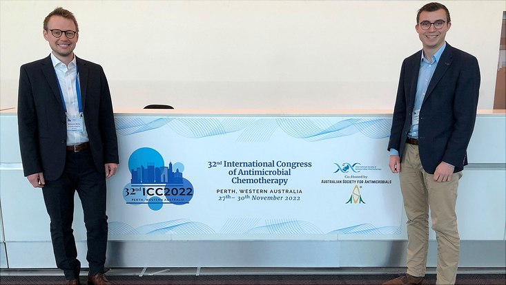Photo of Sebastian and Niklas at the ICC