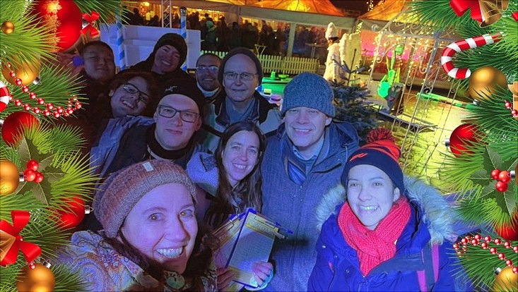 group picture at the Xmas excursion