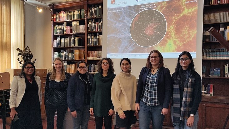 Image showing the speakers Maria Pereira, Sarah Casura, Deepali Deepali, Gabriella di Gennaro, Giulia Lusetti, Lovorka Gajović, Sriyasriti Acharya (from left to right) and Dragana Ilić (joined online)