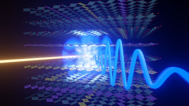 High-temperature superconducting cuprates emit THz radiation once their surface is illuminated with ultrashort optical pulses.