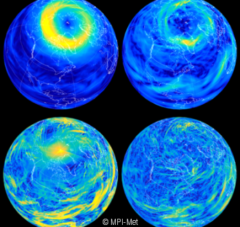 Atmosphärische Energiespektren in globalen kilometerauflösenden Modellen (C. Stephan et al.) Simulation atmosphärischer Energiespektren