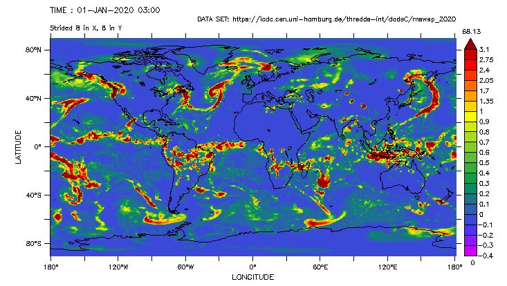 MSWEP 3-hourly precipitation amount