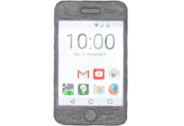 news_smartphone Zeichnung eines Smartphonescreens