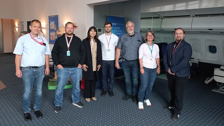 Gruppenfoto bei Airbus