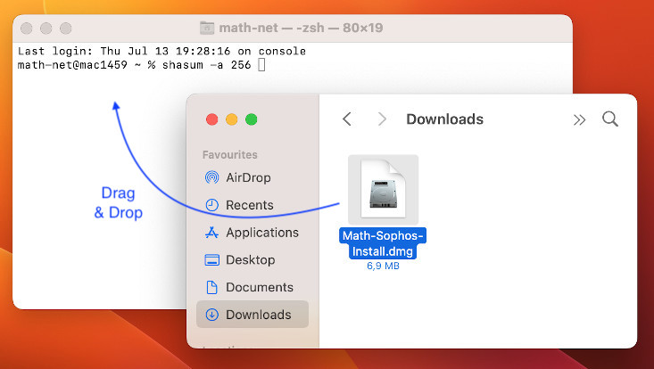 Screenshot der Sophos-Installation