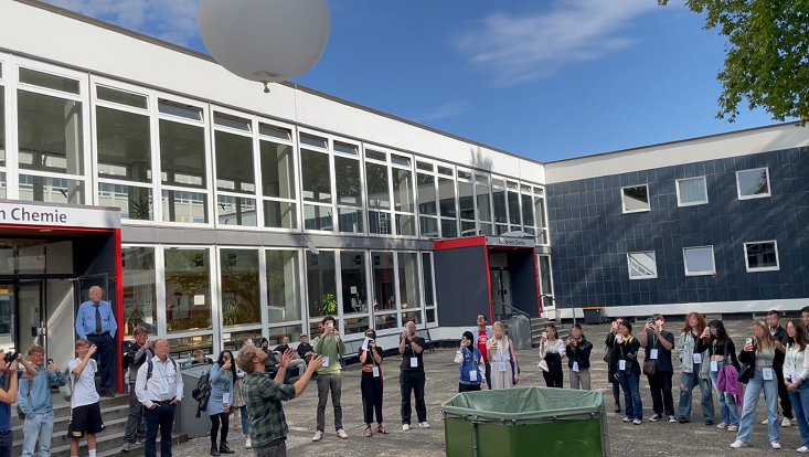Start eines Wetterballons