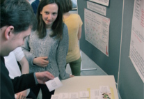 news-160210-klosterschule Stand bei der Abschlussveranstaltung in der Klosterschule