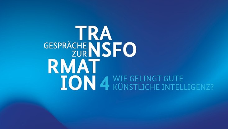 Titel der Veranstaltung auf blauem Hintergrund