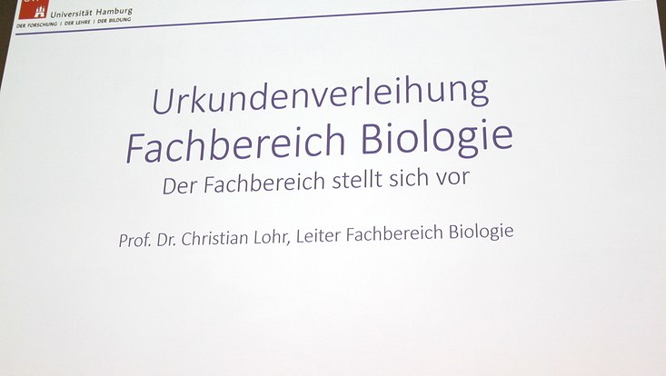 PowerPointPresentation für die Urkundenverleihung