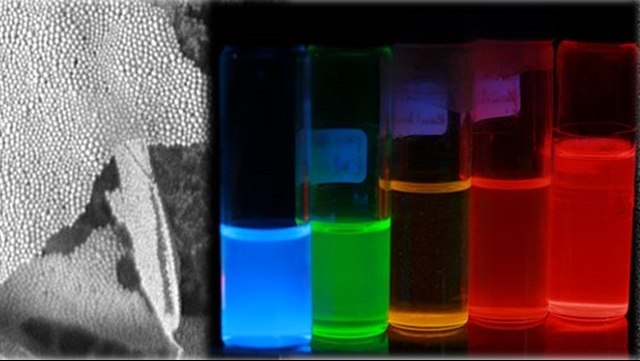 Flureszierdende Probengläschen