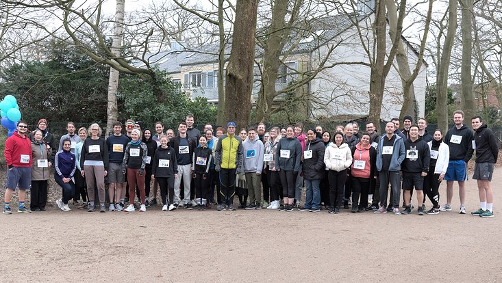 Gruppenfoto Spendenlauf