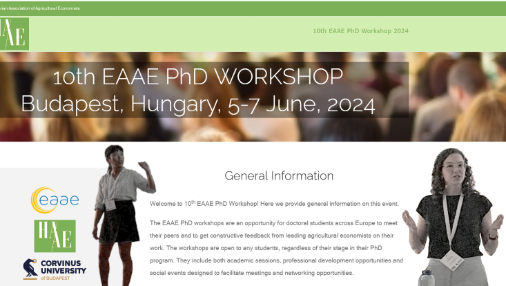 Luisa and Jihye at AEEA PhD conference