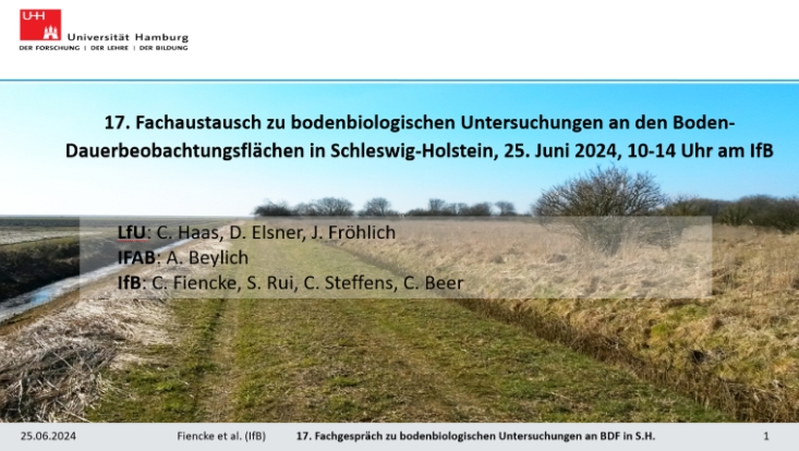 Fachgespräch Bodenbiologie an Bodendauerbeobachtungsflächen (BDF)