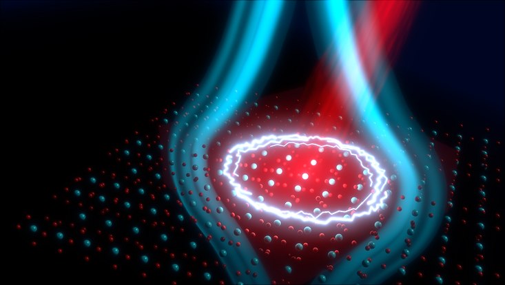 Scientific illustration of supraconductivity