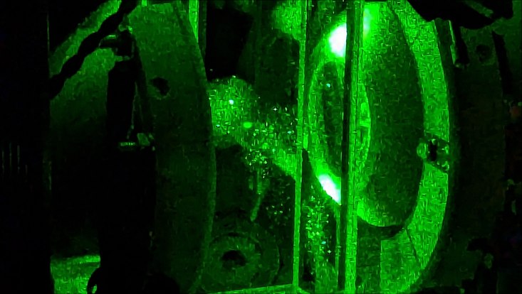 Image of first 3D MOT after rebuild
