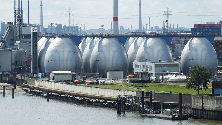 Kläranalage im Hamburger Hafen