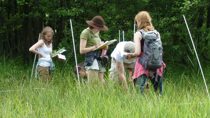 Studierende in der Natur
