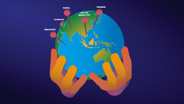 download epub two illustrative hands holding a globe against a dark purple background