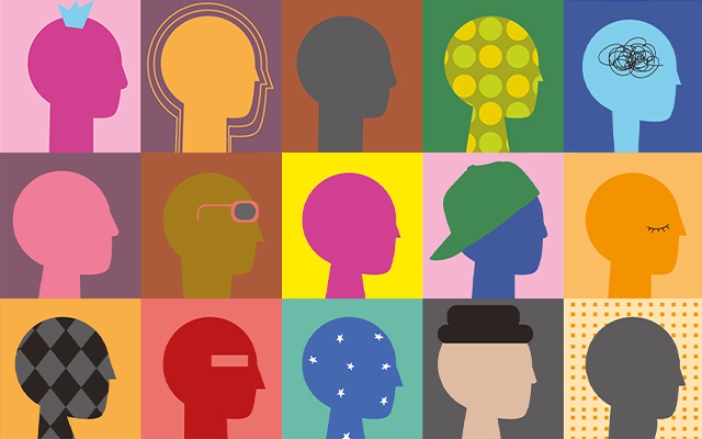 Collage von verschiedenen Figuren