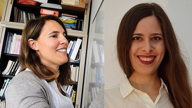 The winners of the Beate Naroska Guest Professorship 2023, Mariana Graña (senior, left) and Jennifer Schober (junior, right).