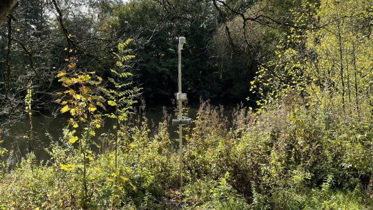 Wetterstation am Wasser