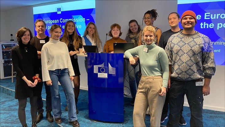Studierenden im EU-Parlament