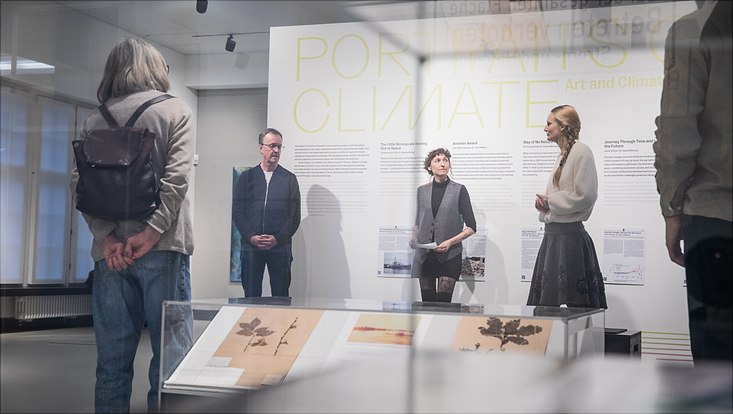 exhibition-8 Dr. Martin Döring, Jenni Schurr and Dr. Anna Pagnone during the press conference at the day of the vernissage
