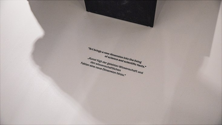 exhibition-9 Quote at the floor in the exhibition room