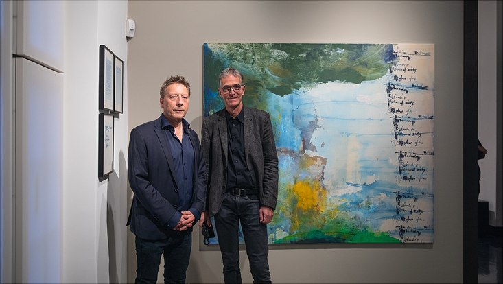exhibition-10 Dit Coesebrink and Prof. Dr. Jörn Behrens at the vernissage